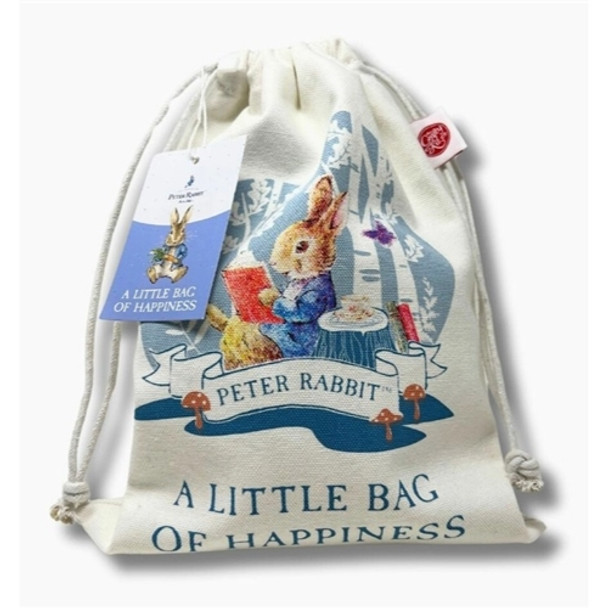 'Little Bag of Happiness', Peter Rabbit Drawstring Bag | Crafty Kit Company