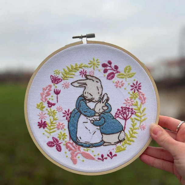 Embroidery | Beatrix Potter | Mrs Rabbit and Peter