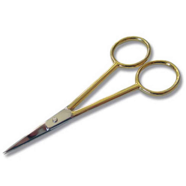 4.5" Gold-Plated Straight Embroidery Scissors | Maderia - Main Image