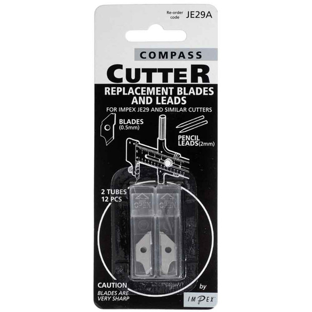 Impex | Compass Cutters | Replacement Blades | 12pcs