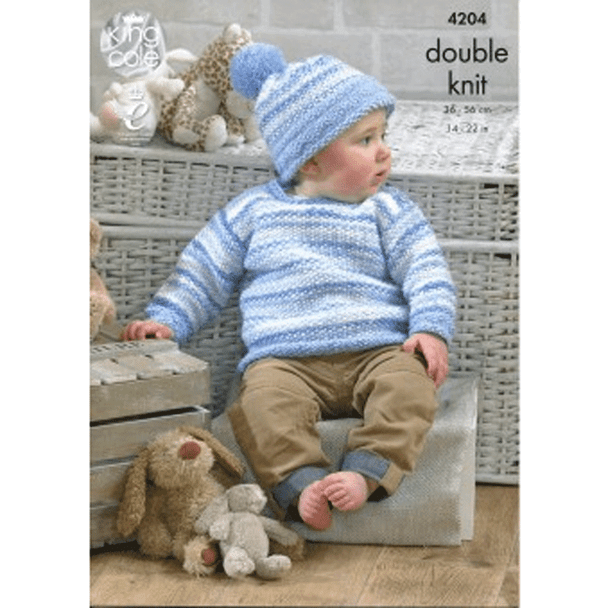 Baby Set Knitting Pattern | King Cole DK 4204 | Digital Download  - Main Image