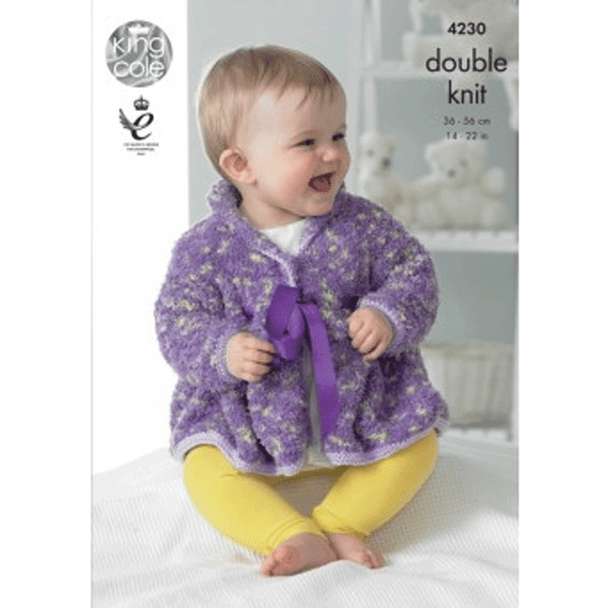 Baby Set Knitting Pattern | King Cole Cuddles DK and Cuddles Multi DK 4230 | Digital Download - Main Image