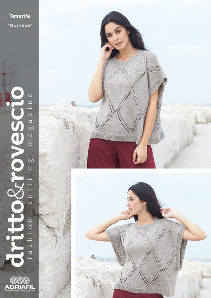 Adriafil Tenerife Dk Numana Sleeveless Tunic Knitting Pattern (D&R76) | Digital Download (adri-patt-Ten-004dd)