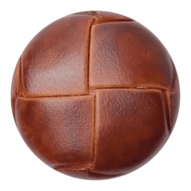 Leather Look Buttons | 20mm | Brown | ABC  Buttons