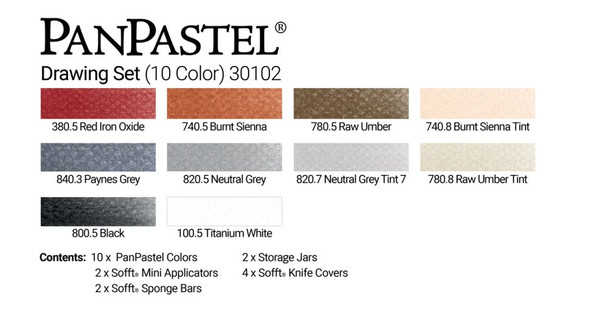 PanPastel Starter Set | Pack of 10 Pans | Drawing