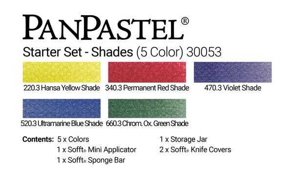 PanPastel Starter Sets | Set of 5 Colours | Shades