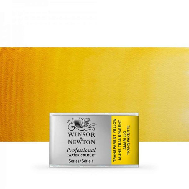 Winsor & Newton Professional Watercolours Whole Pan | Various Colours - Transparent Yellow