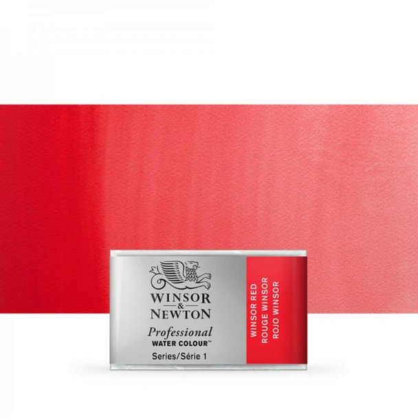 Winsor & Newton Professional Watercolours Whole Pan | Various Colours - Winsor Red