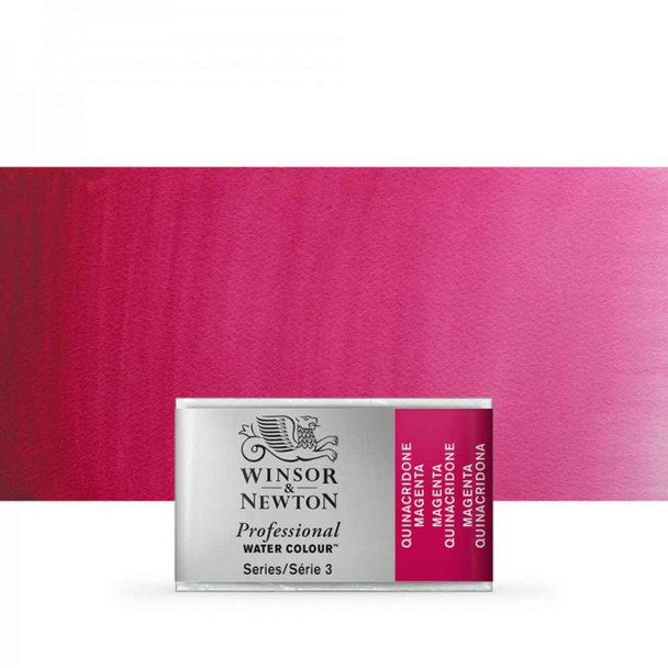 Winsor & Newton Professional Watercolours Whole Pan | Various Colours - Quinacridone Magenta