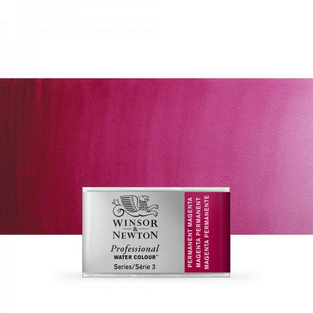 Winsor & Newton Professional Watercolours Whole Pan | Various Colours - Permanent Magenta