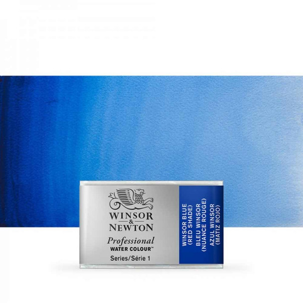 Winsor & Newton Professional Watercolours Whole Pan | Various Colours - Winsor Blue (Red Shade)