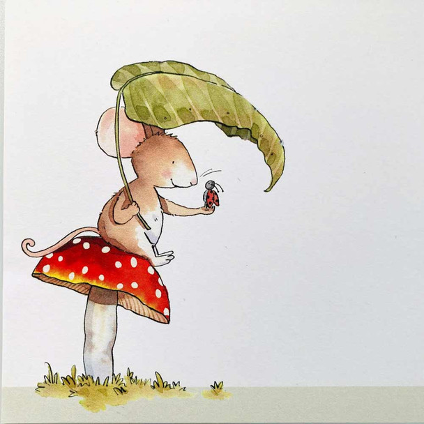  Ink and Snail Writing Sets - Mouse on Toadstool