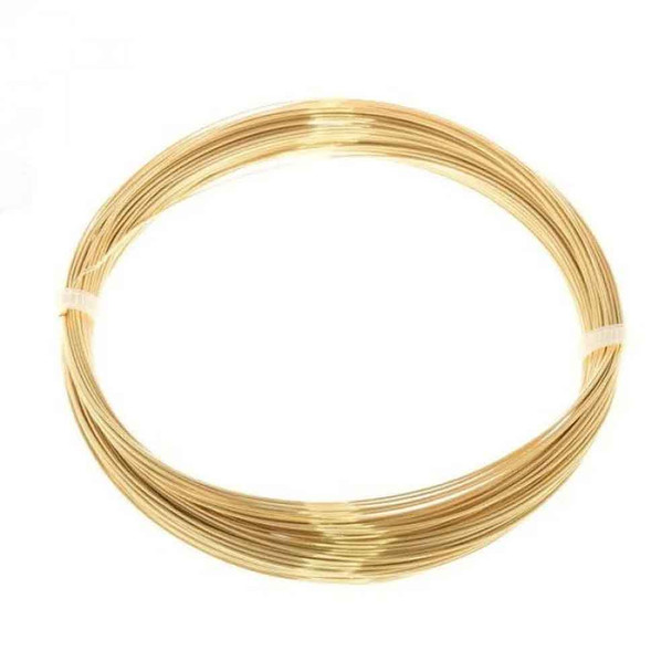 20 metre Coil | Gilt Coloured Wire | 0.4mm - Main Image