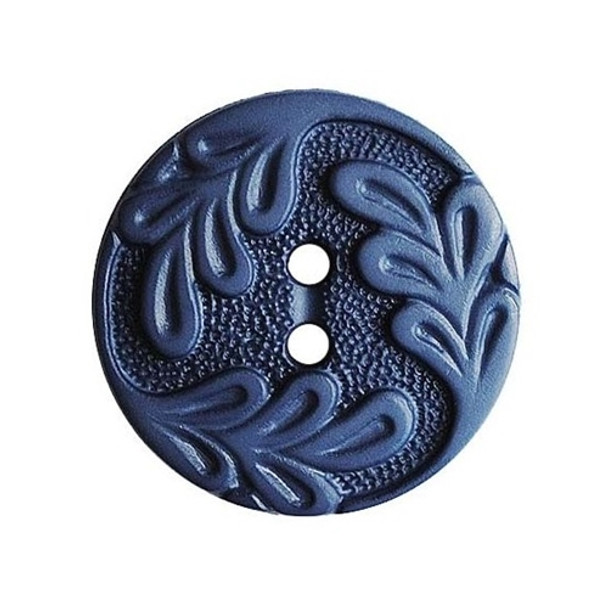 19mm | Dill buttons | Leaf Design | Blue