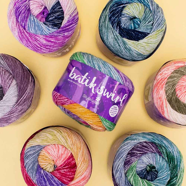 StyleCraft Batik Swirls DK Knitting Yarn, 200g Cakes | Various Colours - Main Image