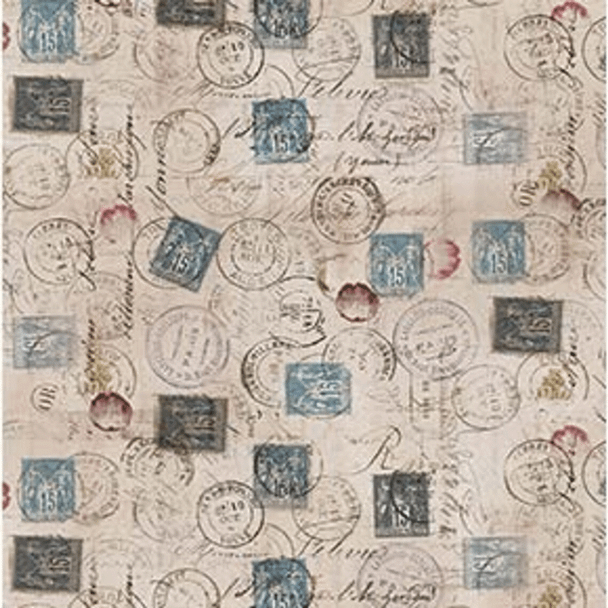 Correspondance - Taupe | Foundations | Tim Holtz | Freespirit Fabrics | PWTH021.Taupe