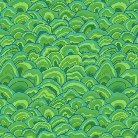 Freespirit Fabrics | August 2024 Collection | Kaffe Fassett | Green Wobble
