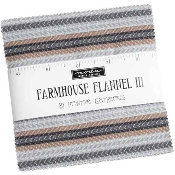 Farmhouse Flannels III Charm Pack | Primitive Gatherings | Moda Fabric