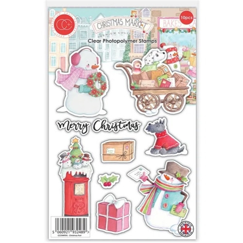 Craft Consortium A5 Photopolymer Stamp Set | Christmas Market Design