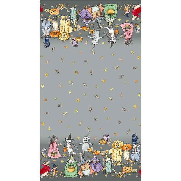 Halloween Parade Clothworks Fabric | CW4109-6 Digital Double Border - Main Image