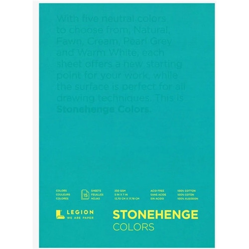 Stonehenge | Colours | A5 | 250gsm | Cotton | 15 Sheet pad