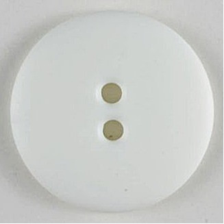 Round Button |2 Hole | 15mm | White