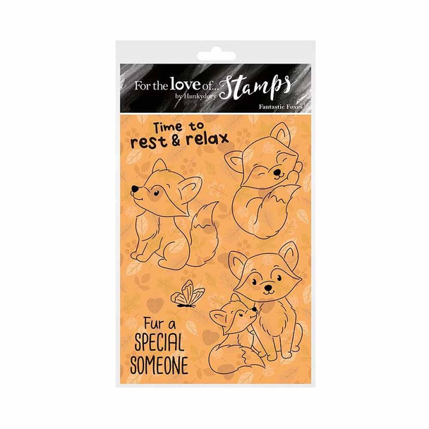 Fantastic Foxes Clear Cling Stamps from Hunkydory