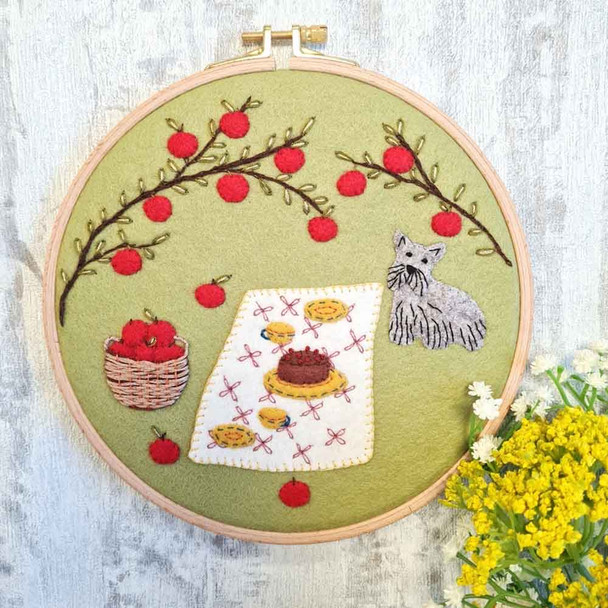 Picnic in the Orchard Wool Mix Appliqué Kit