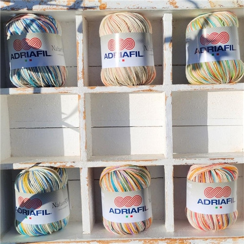 Adriafil | NaturAMA  100% cotton 4ply yarn | 6 Beautiful Variegated colours