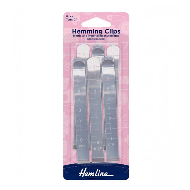 7cm or 3" Hemming Clips with 6 clips from Hemline
