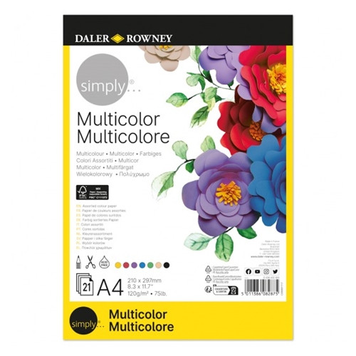 Daler Rowney Simply Multicolour Paper