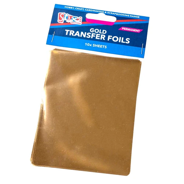 Gold Transfer Foil - 10 Sheets - Stix2