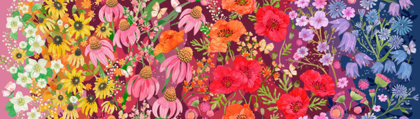 Floral Flourish Double Border | Jewel | 48780-12 | Superbloom | Robin Pickens | Moda