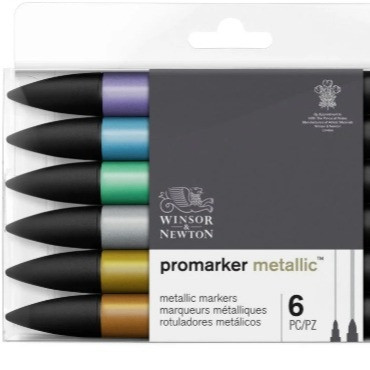 Winsor & Newton | Promarker | Metallic | Set of 6