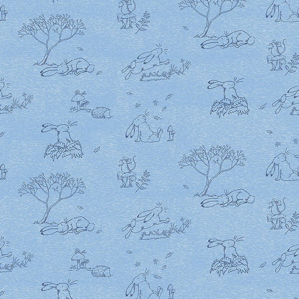 Guess How Much I Love You 2024 | Blue Hares on Denim Blue | CWY4248-88