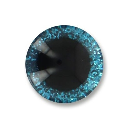 King cole | Glitter Toy Safety Eyes | 14mm | Blue