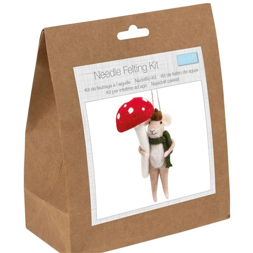 Woodland Mouse Needle Felting Kit | Trimits