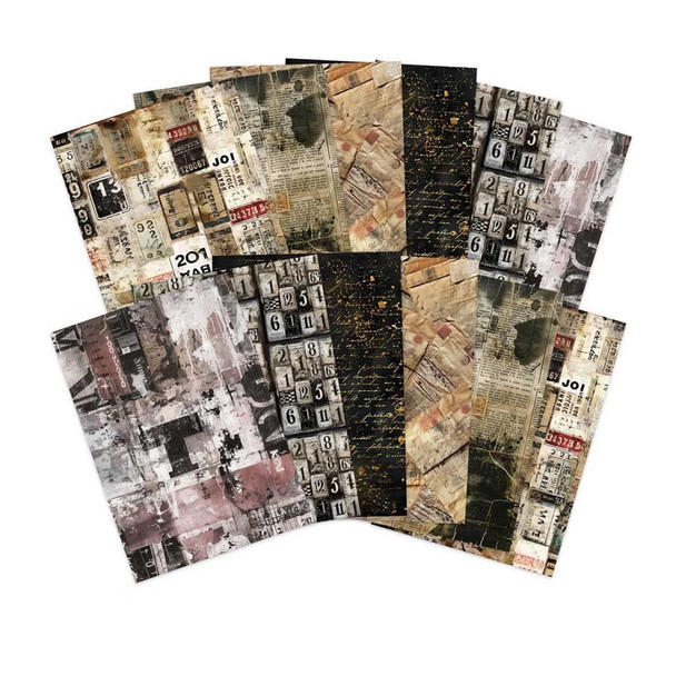 Terrific Typography | Designer Card Packs | 12pk | Adorable Scorable | Hunkydory