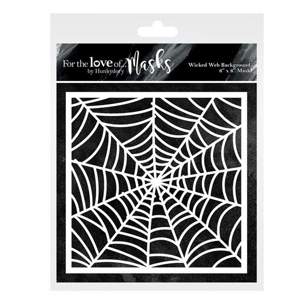 6" x 6" Wicked Web Background Mask