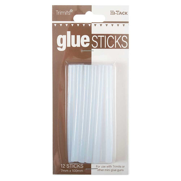 7mm Replacement Glue Sticks for Hi-Tack Mini Glue Gun | 12pcs