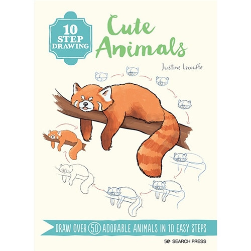 10 Step Drawing | Cute Animals | Justine Leocuffe