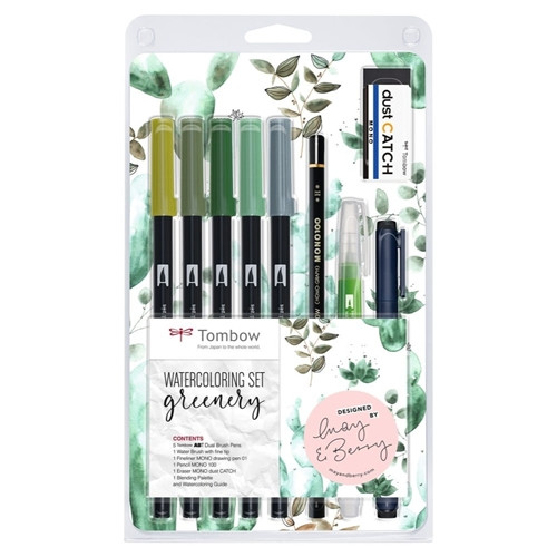 Tombow Watercolour Set - Greenery