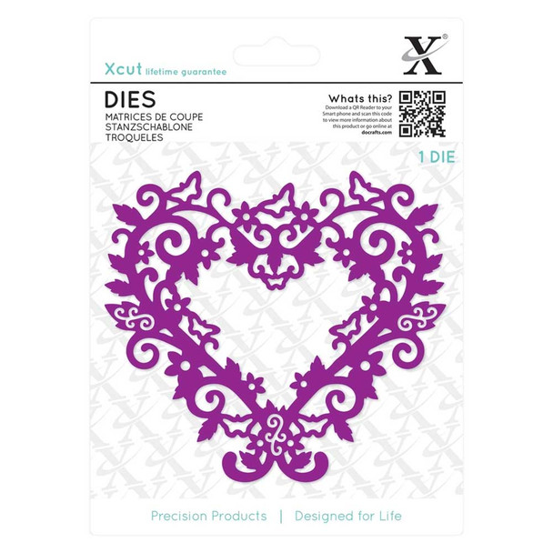 Filigree Heart Frame Steel Die | 4.5" | XCut