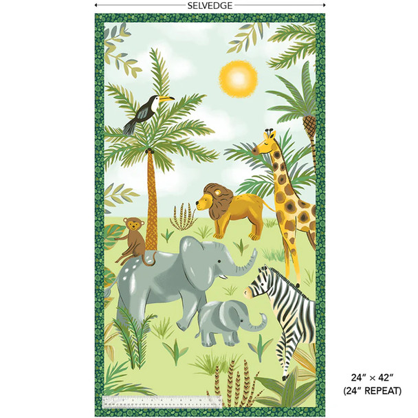 King of the Jungle Panel | Welcome to the Jungle | 54666P-1 | Windham Fabrics