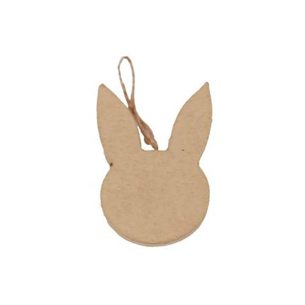 Hanging Papier Mache Bunny Head Decoration | Decopatch | Exaclair