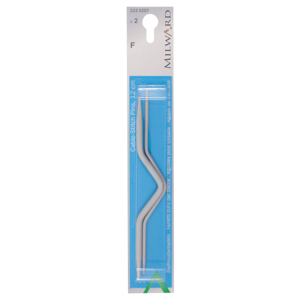 Milward Cable-stitch Pins | Curved | 12cm