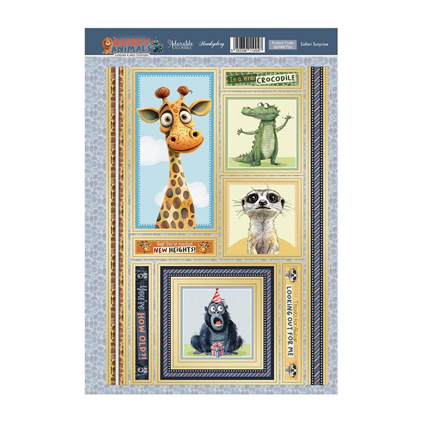 Safari Surprise | Quirky Animals Topper Sheet