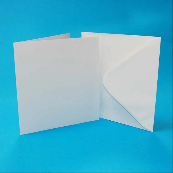 5" x 5" 300gsm White Cards and Envelopes | 50pk