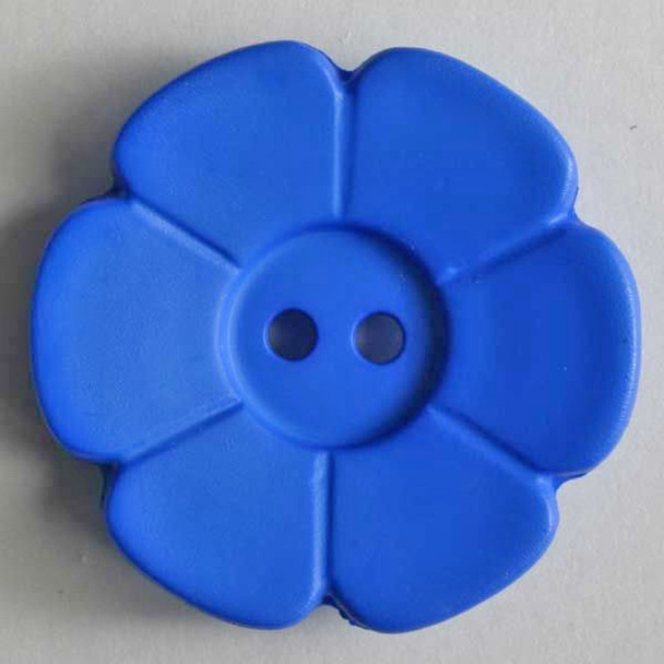 Six Petal Flower Buttons - Royal Blue |15 mm | Dill Buttons