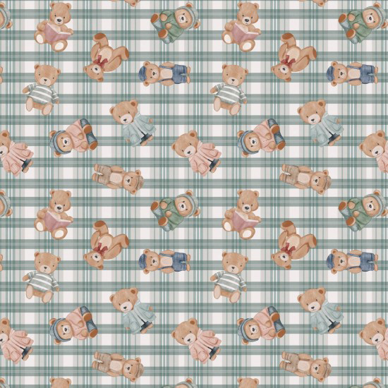 Skyward Dreams By Mel Armstrong| 8219-02 - Plaid Green | Nutex